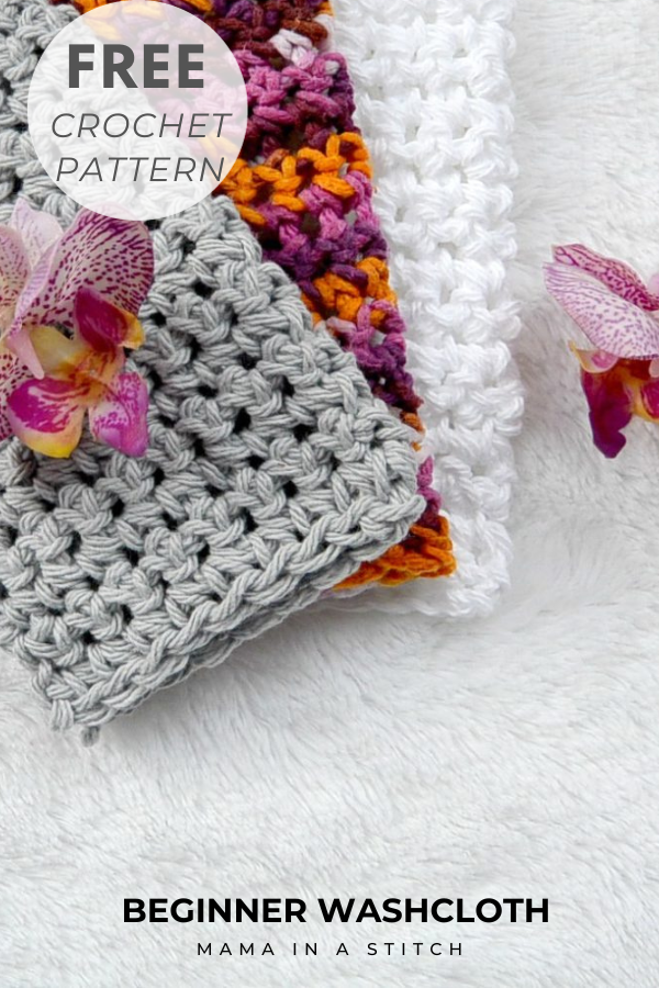Cotton Mini Cable Crochet Dishcloth Pattern - A More Crafty Life