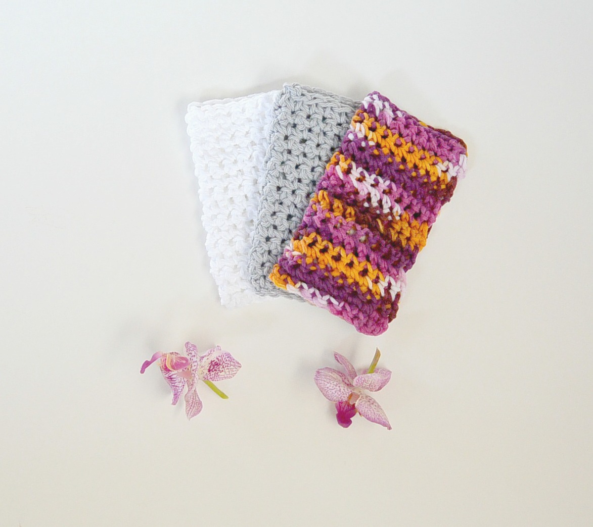 Basic Beginner Easy Crochet Washcloth Pattern – Mama In A Stitch