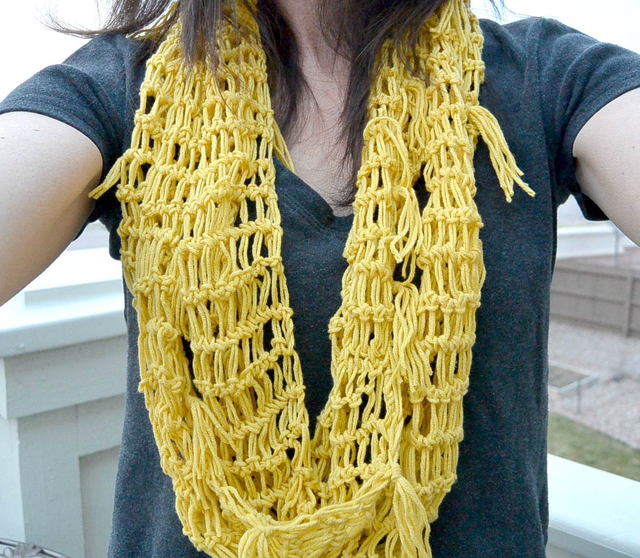 Spring's Arrival Crochet Infinity Scarf Pattern - Cute As A Button