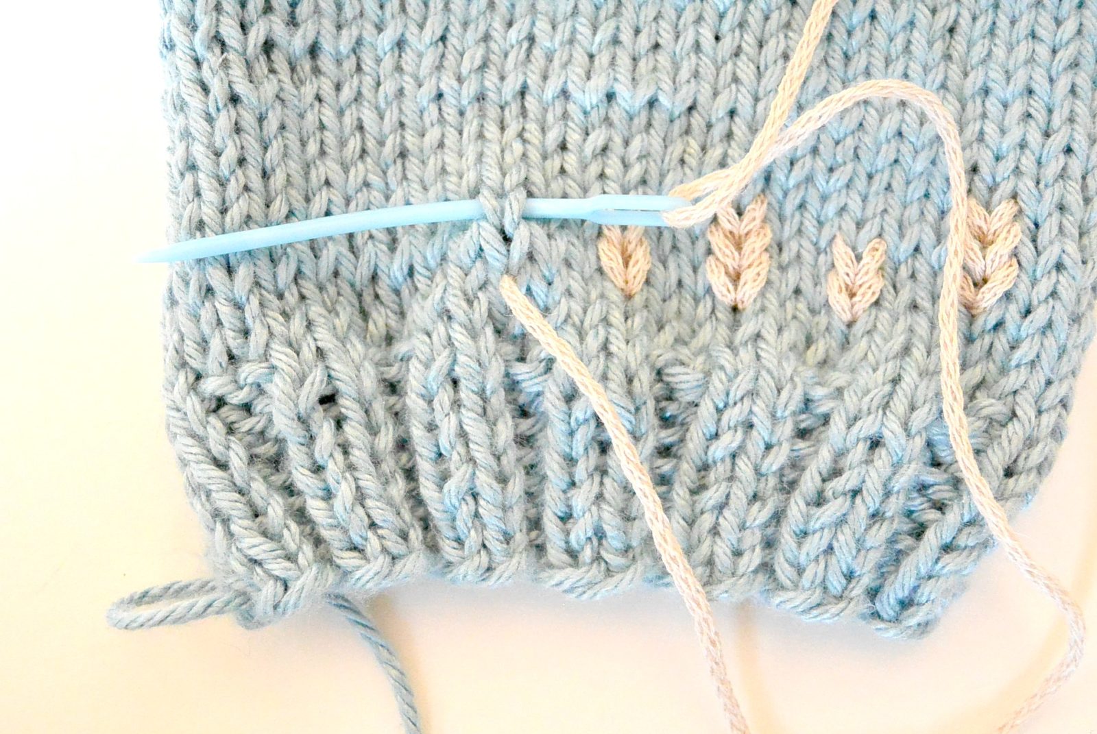 knitting duplicate stitch