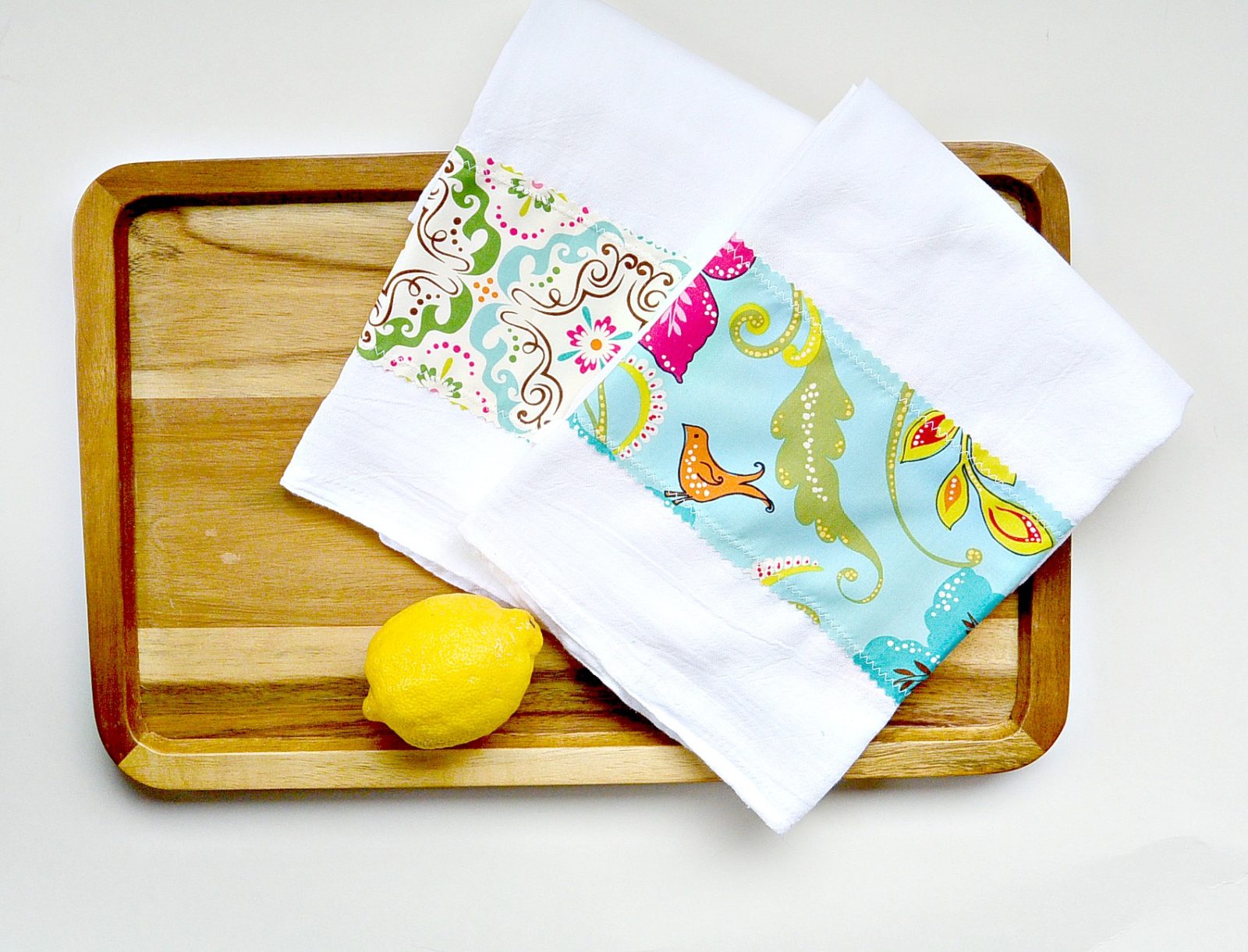 Tutorial and Pattern for How to Make Cute Flour Sack Towels