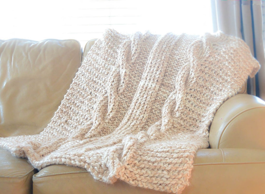 Cable Knit Afghan Pattern Easy Free