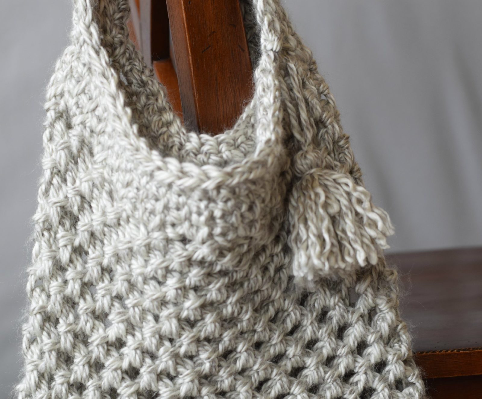 Crochet Tote Bag, Knitting Tote Bag, Personalised Bag, Knitting