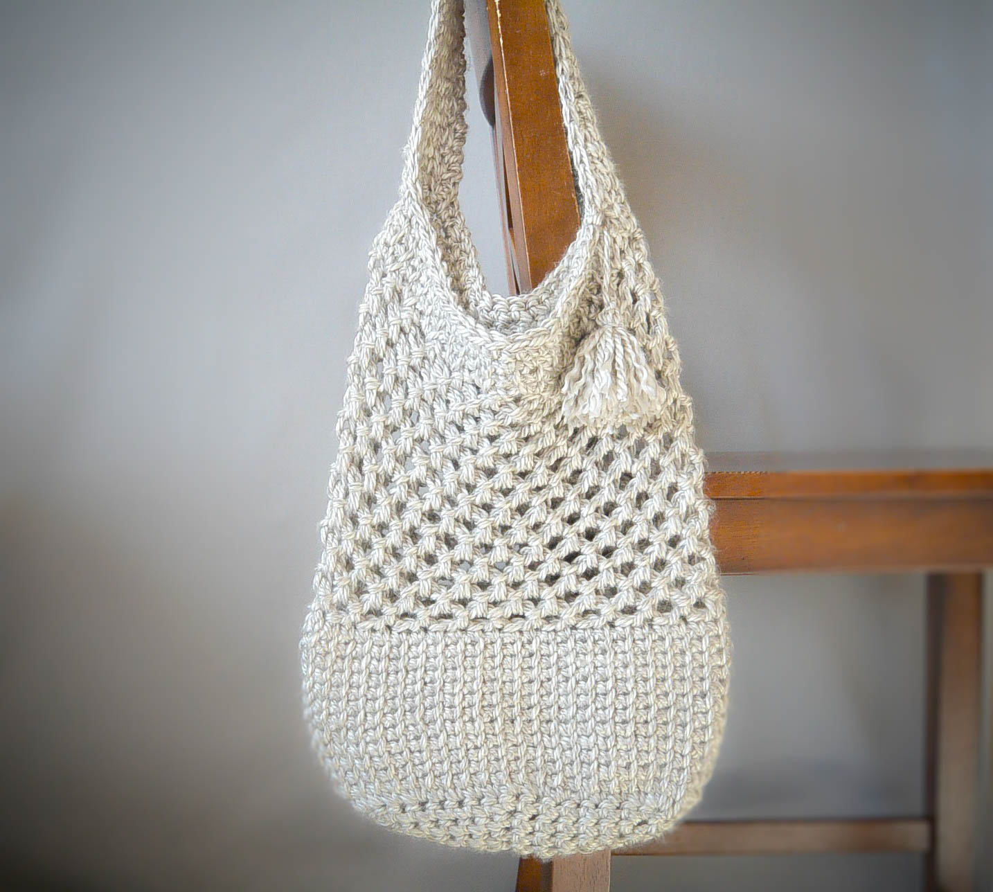 Crochet Market Bag (Free Pattern & Beginner Friendly!) - Maplewood