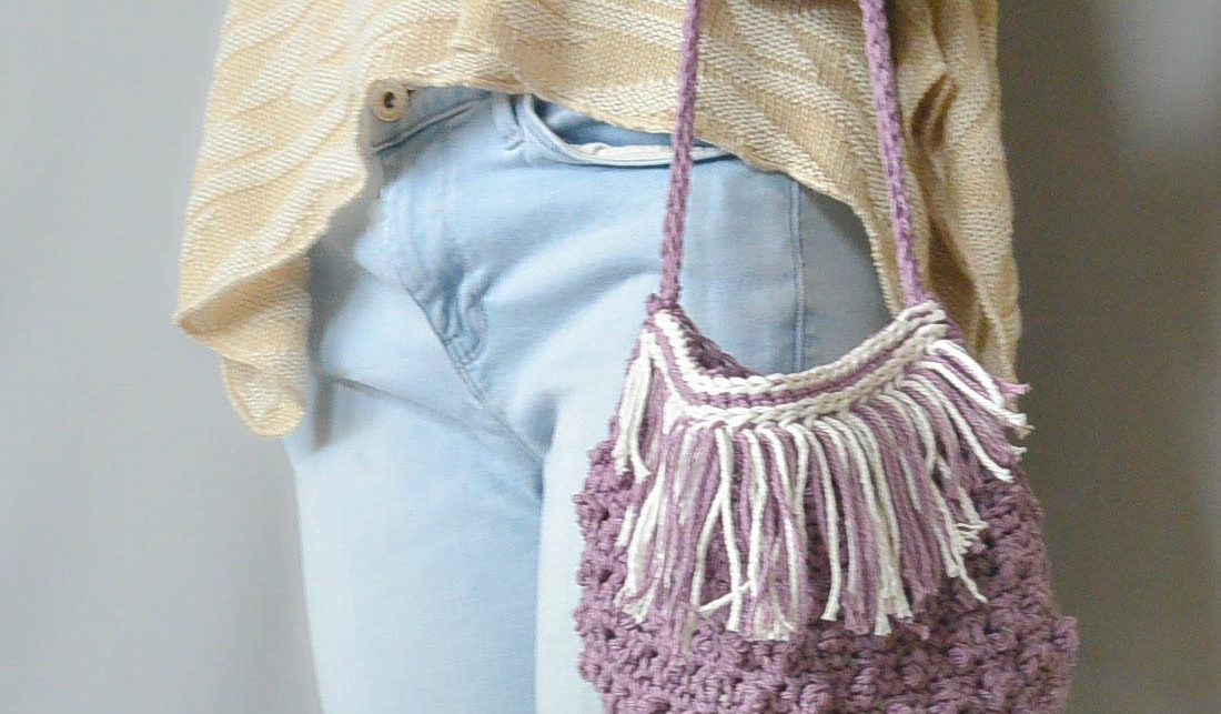 crochet fringe bag