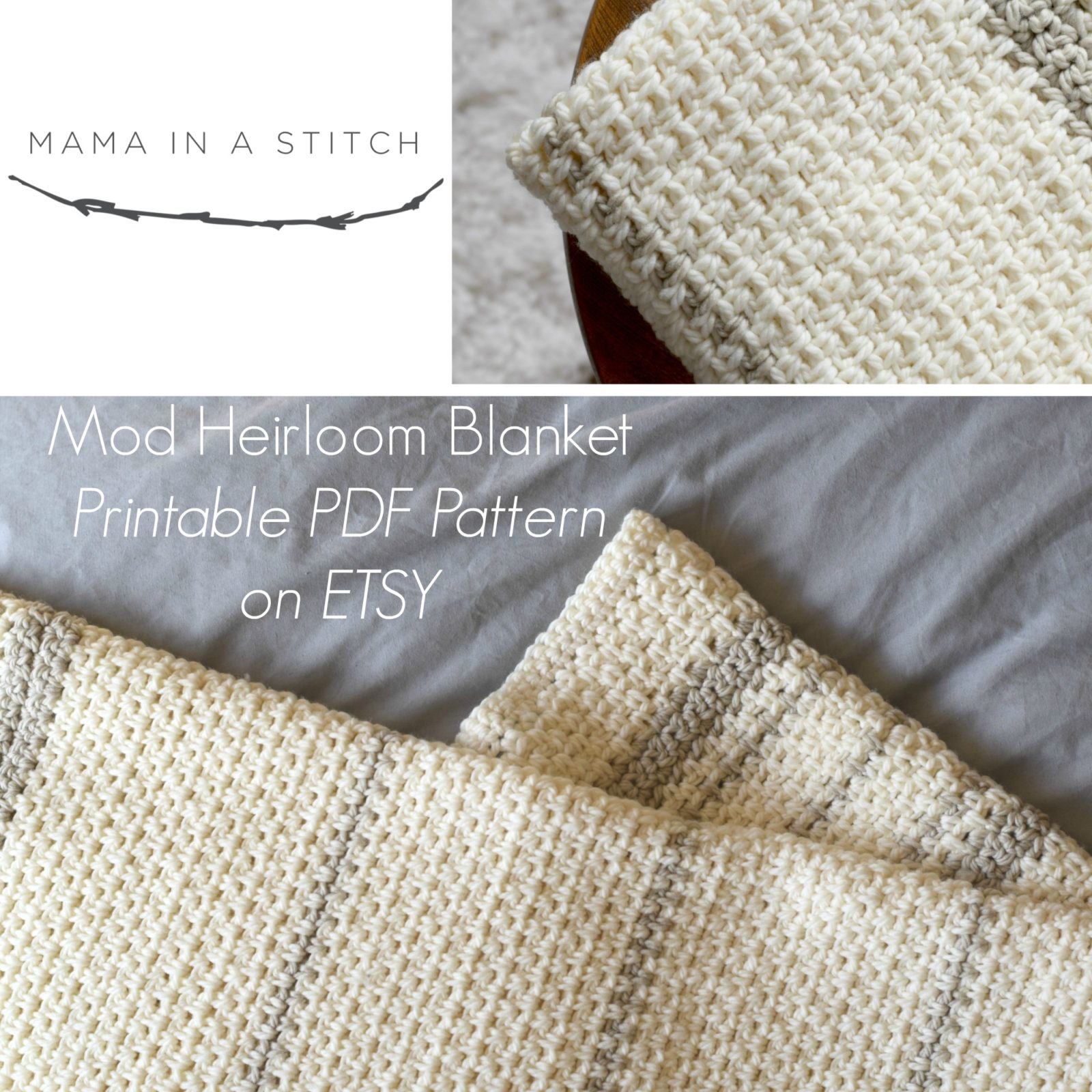 Mod Heirloom Crochet Blanket Pattern – Mama In A Stitch