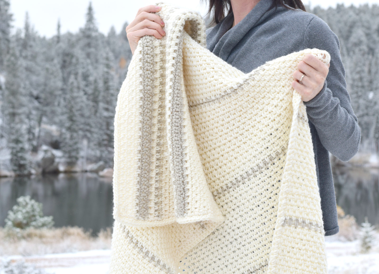 Comfy and Modern Winter Crochet Blankets - Pattern Center