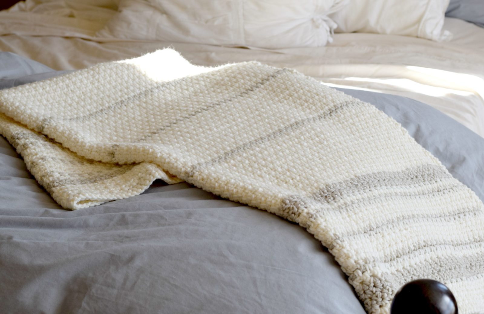 Modern Heirloom Crochet Baby Blanket • OneLittleHook