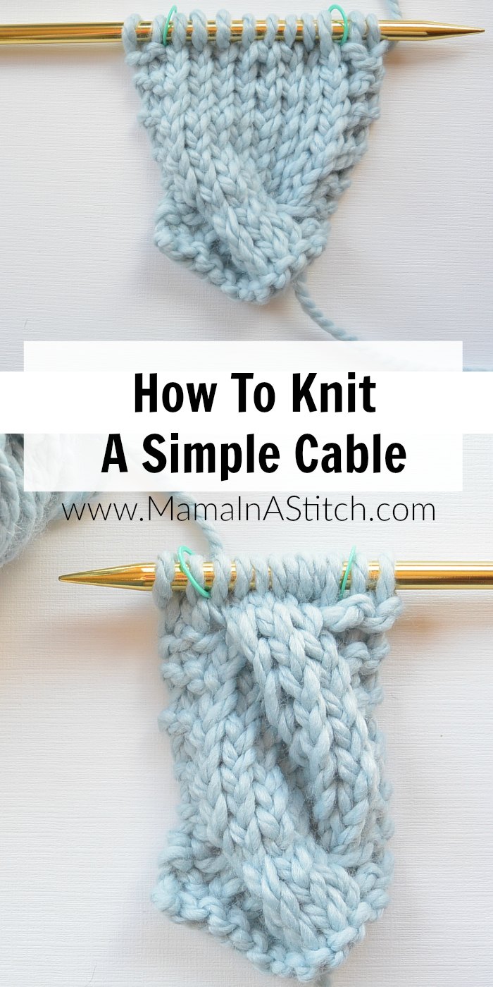 Knitting Tutorial: 10-stitch Left Leaning Cable 