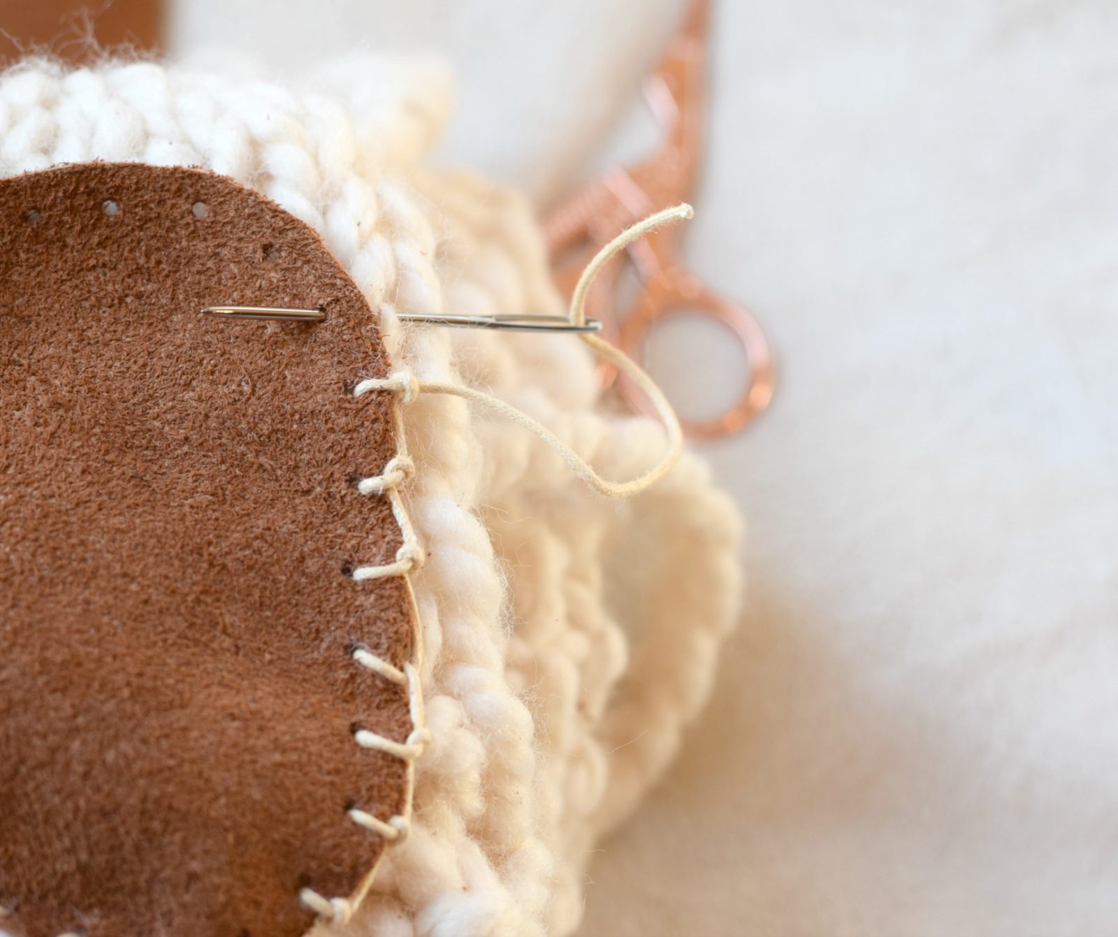 Add Soles to Knit or Crochet Slippers 
