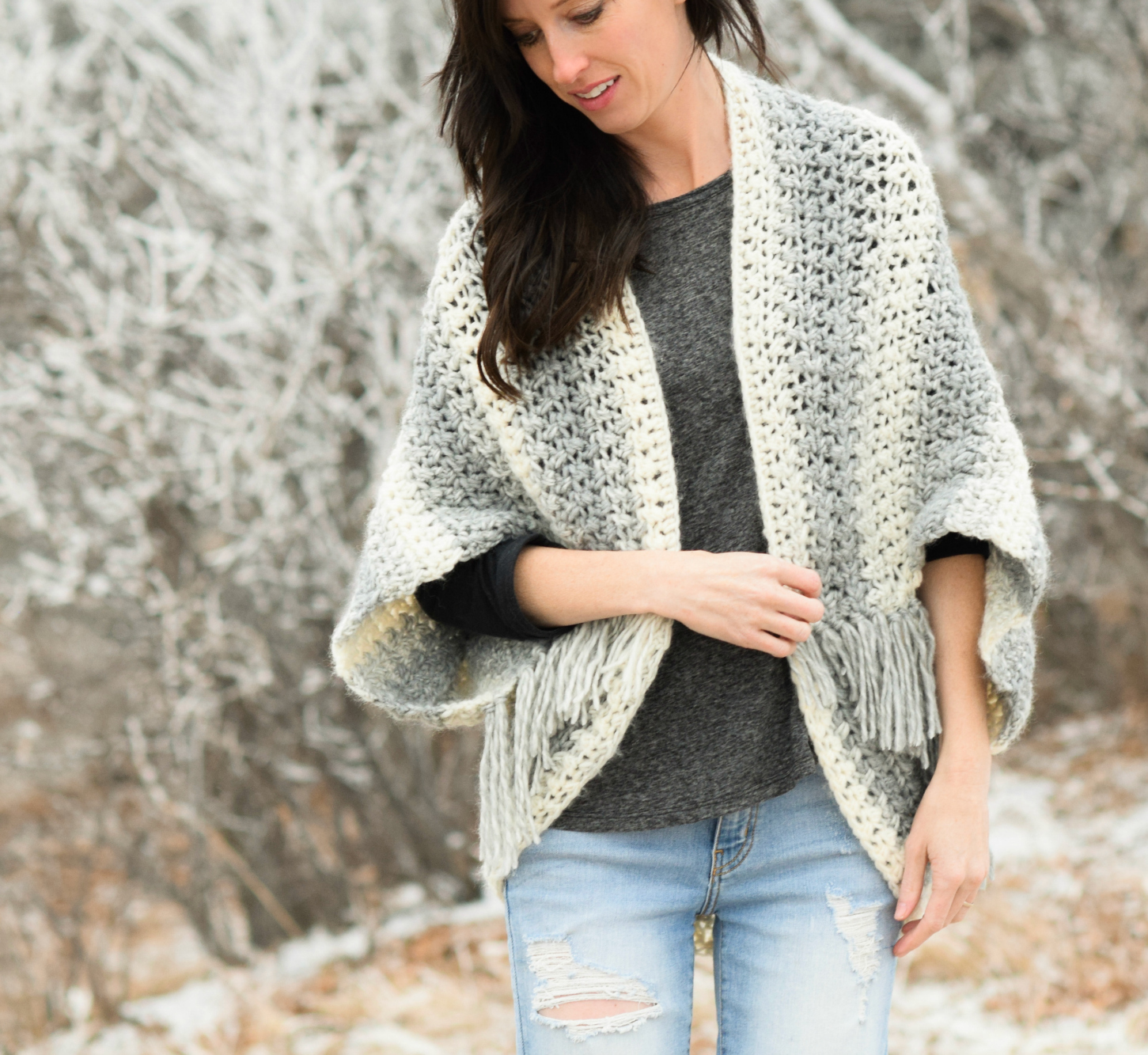 Crochet CARDIGAN SHRUG perfect for Winter so cosy and warm, easy