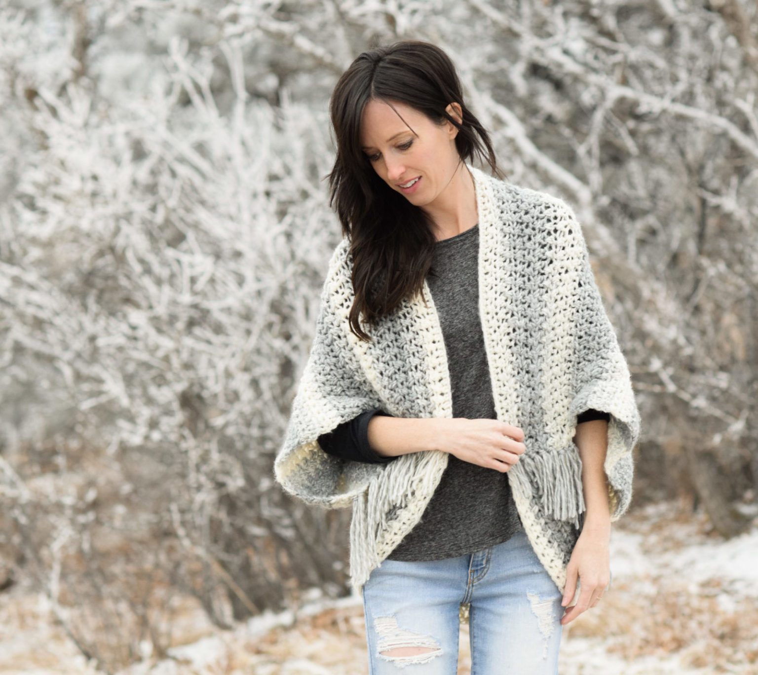 Light Snow Oversized Cardigan Crochet Free Pattern Mama In A Stitch