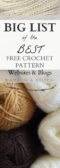 BIG List of Free Crochet Pattern Blogs & Websites – Mama In A Stitch
