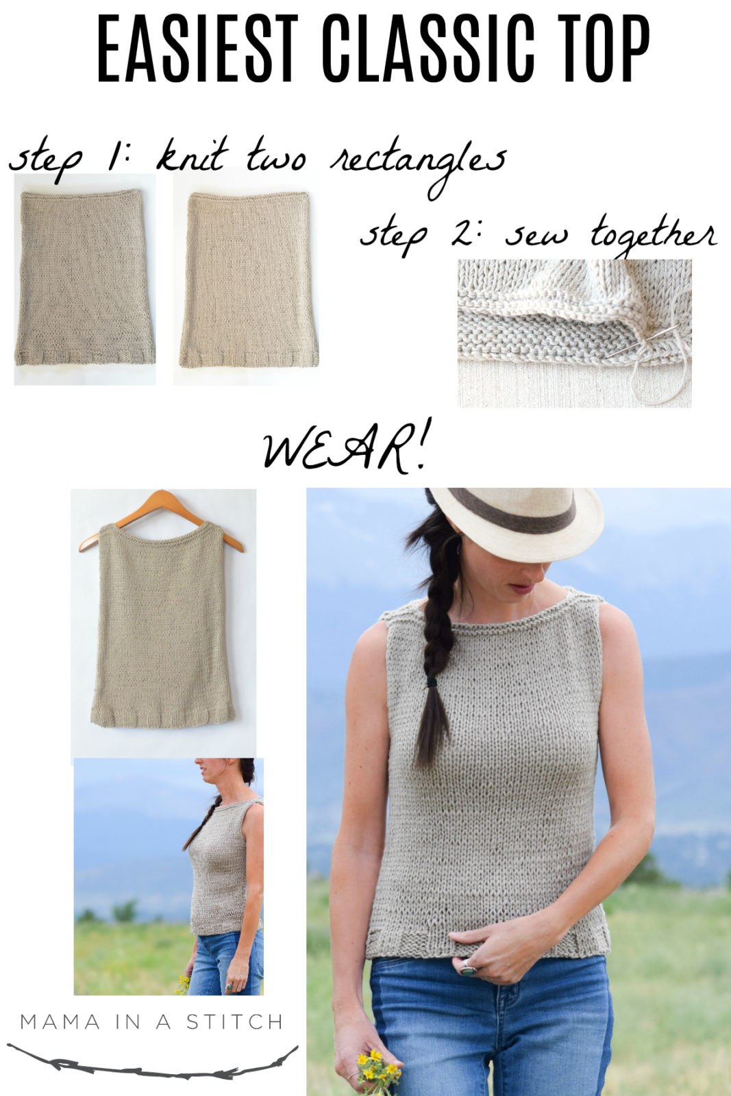Easiest Classic Knit Top Pattern Mama In A Stitch
