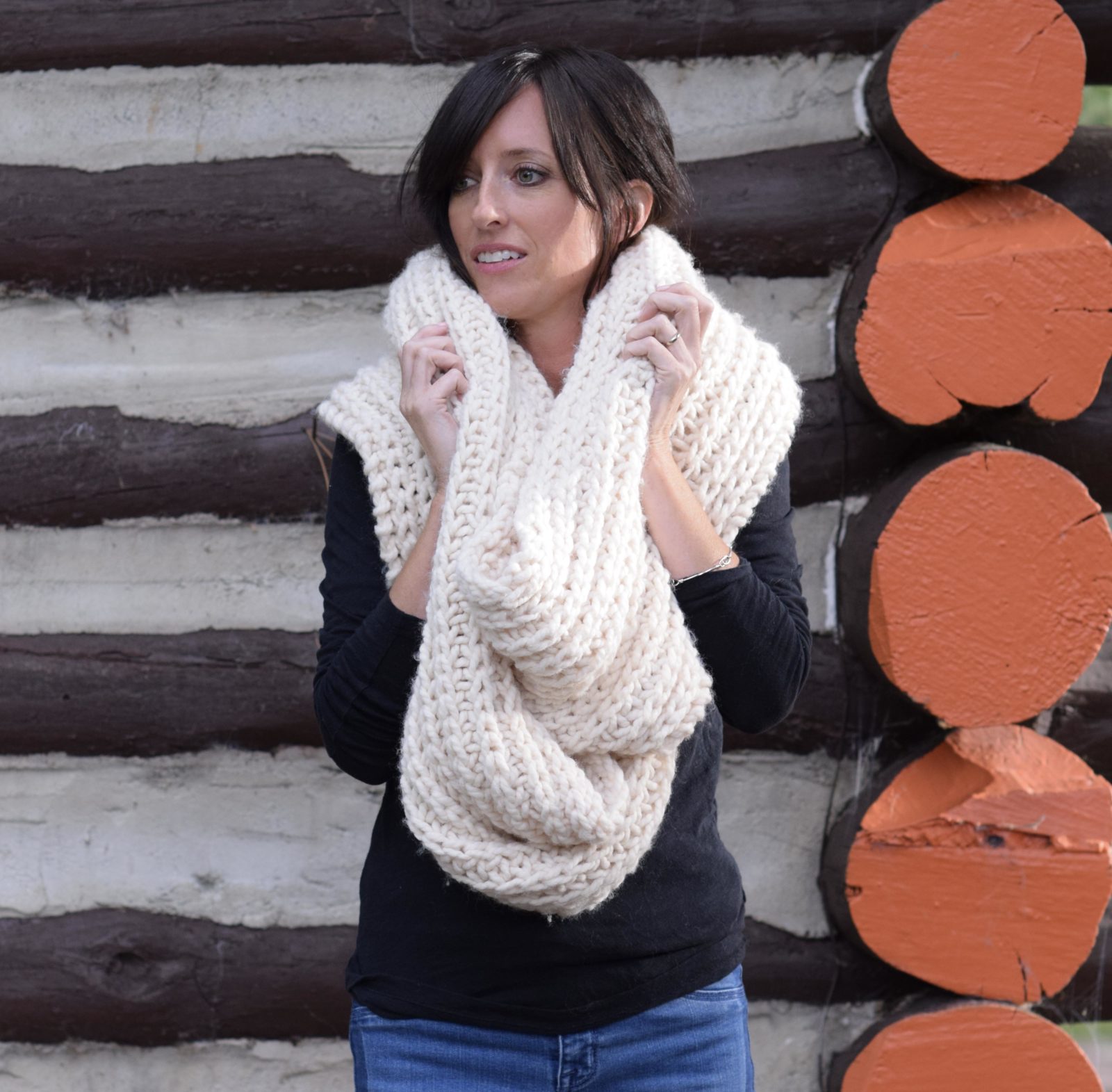 Cold Shoulder Sweater & Cozy Scarf - Something Delightful by