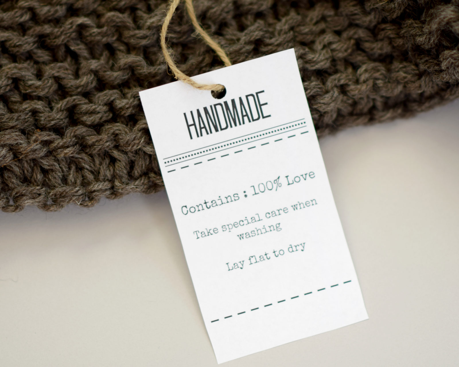 Crochet Tags for Handmade Items Crochet Labels Knitted Tags 