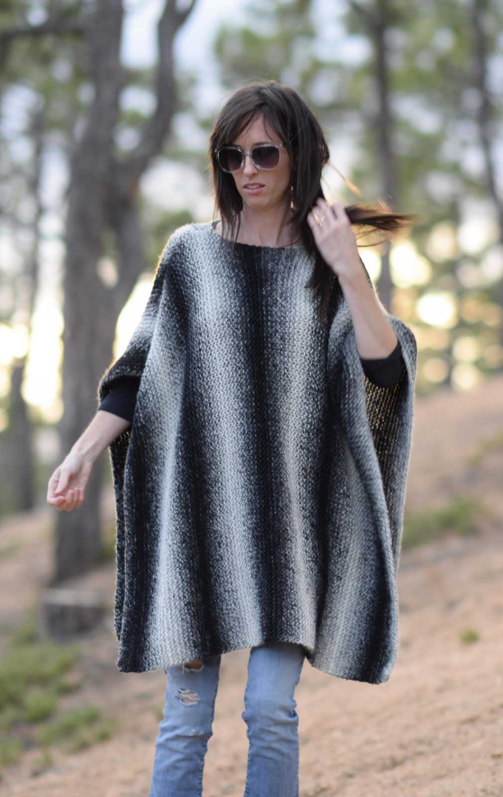 Aspen Relaxed Knit Poncho Pattern – Mama In A Stitch
