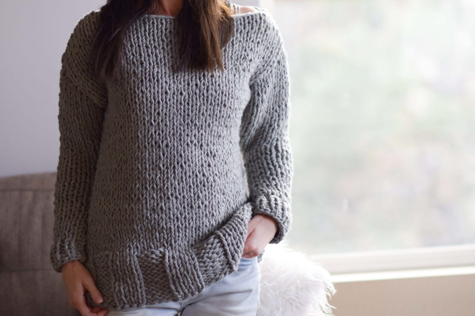 Easy knit sweater patterns for beginners
