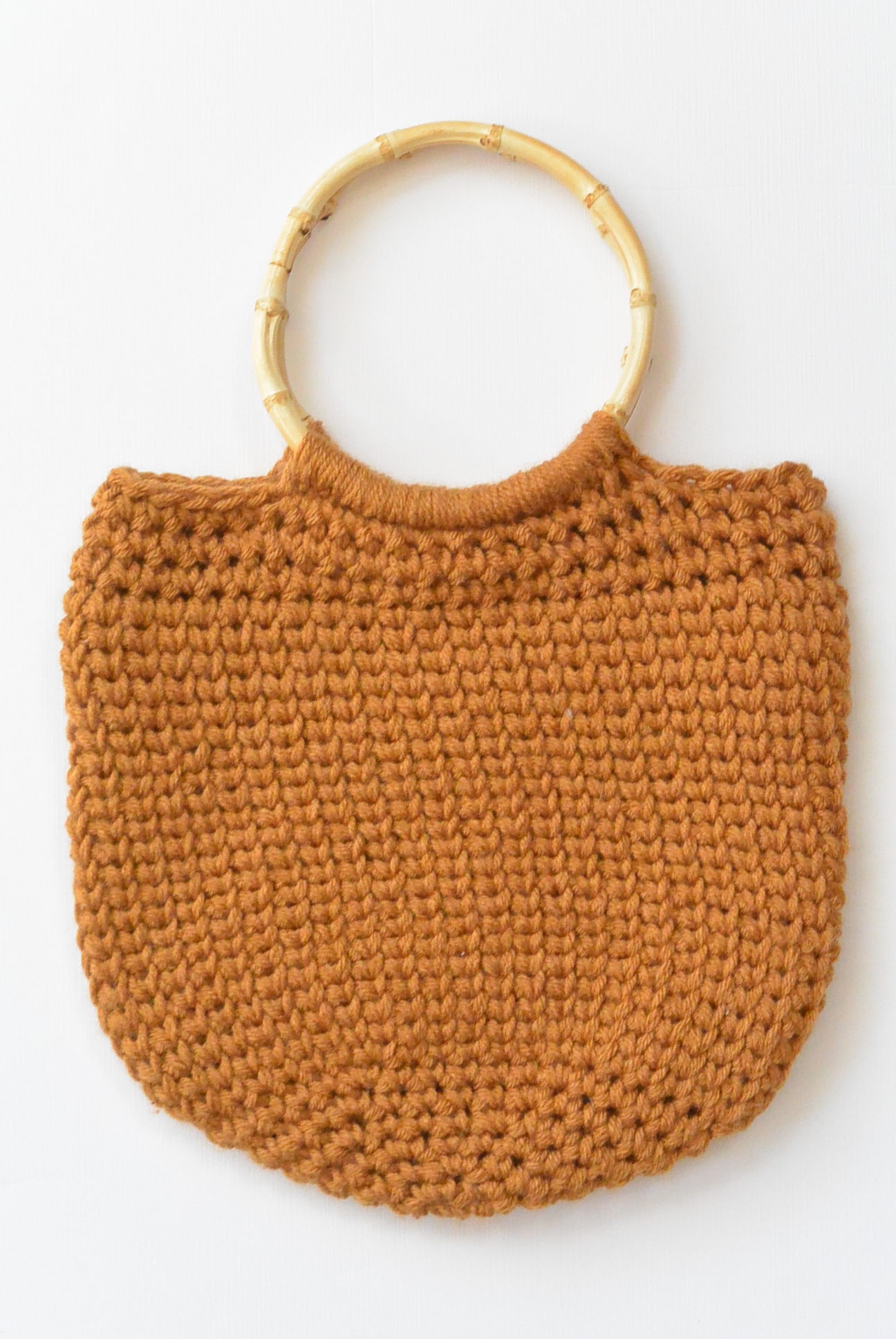 Bamboo Handle Handbag Crochet Pattern Big Handle Bag Handle 