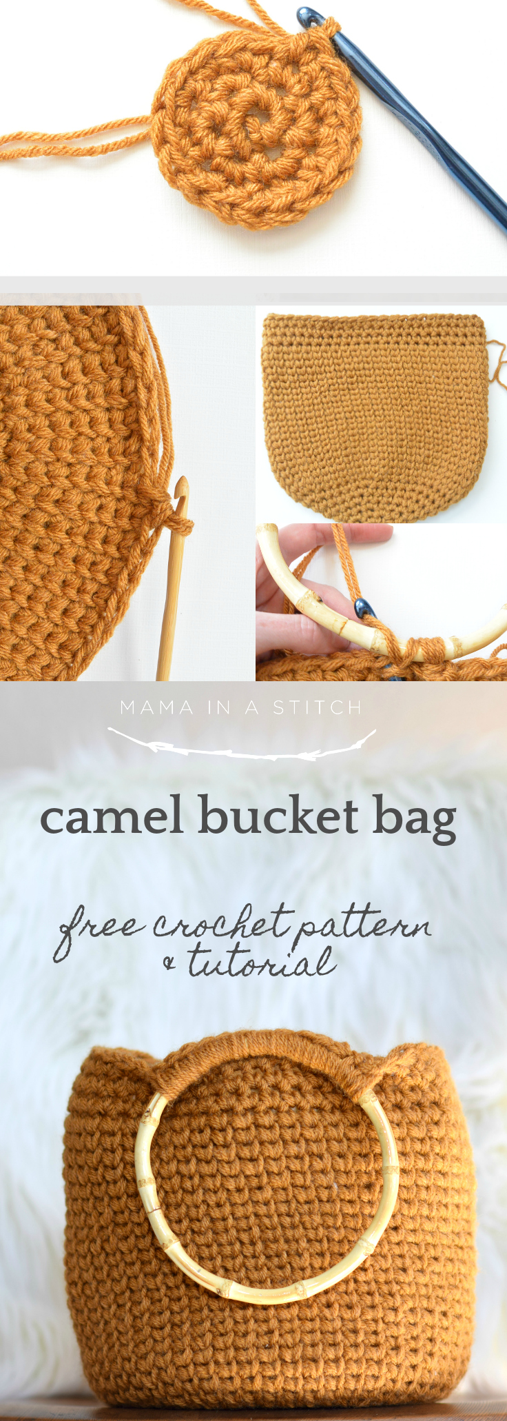 Camel Bucket Bag - Crocheted Bag Pattern – Mama In A Stitch