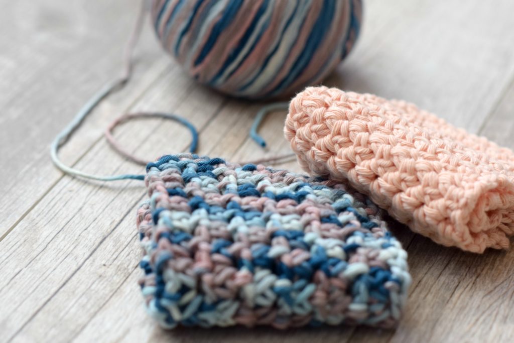 Little Clusters Dishcloth Crochet Free Pattern