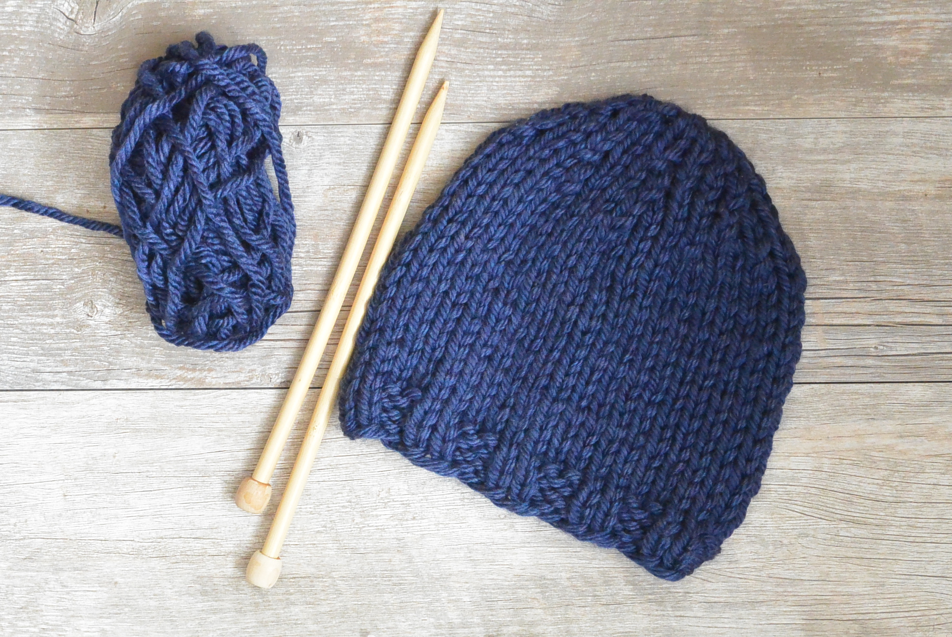 Beginner Chunky Hat Knitting Pattern