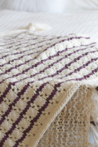 Stripes & Eyelets Urban Easy Blanket Knitting Pattern – Mama In A Stitch