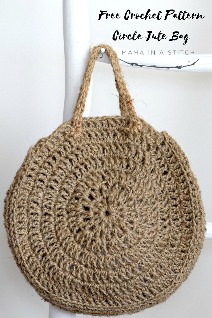 Ropy Round Bag Crochet Free Pattern [Video] - Crochet & Knitting