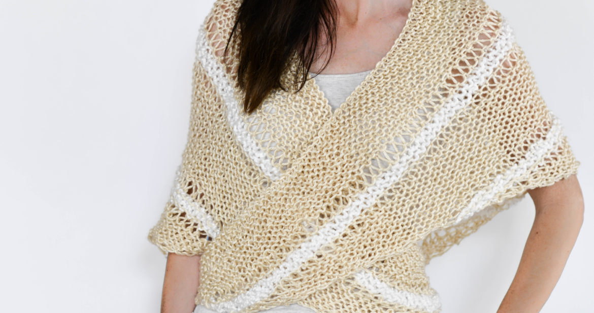 Triangle Wrap Top Free Knitting Pattern Mama In A Stitch