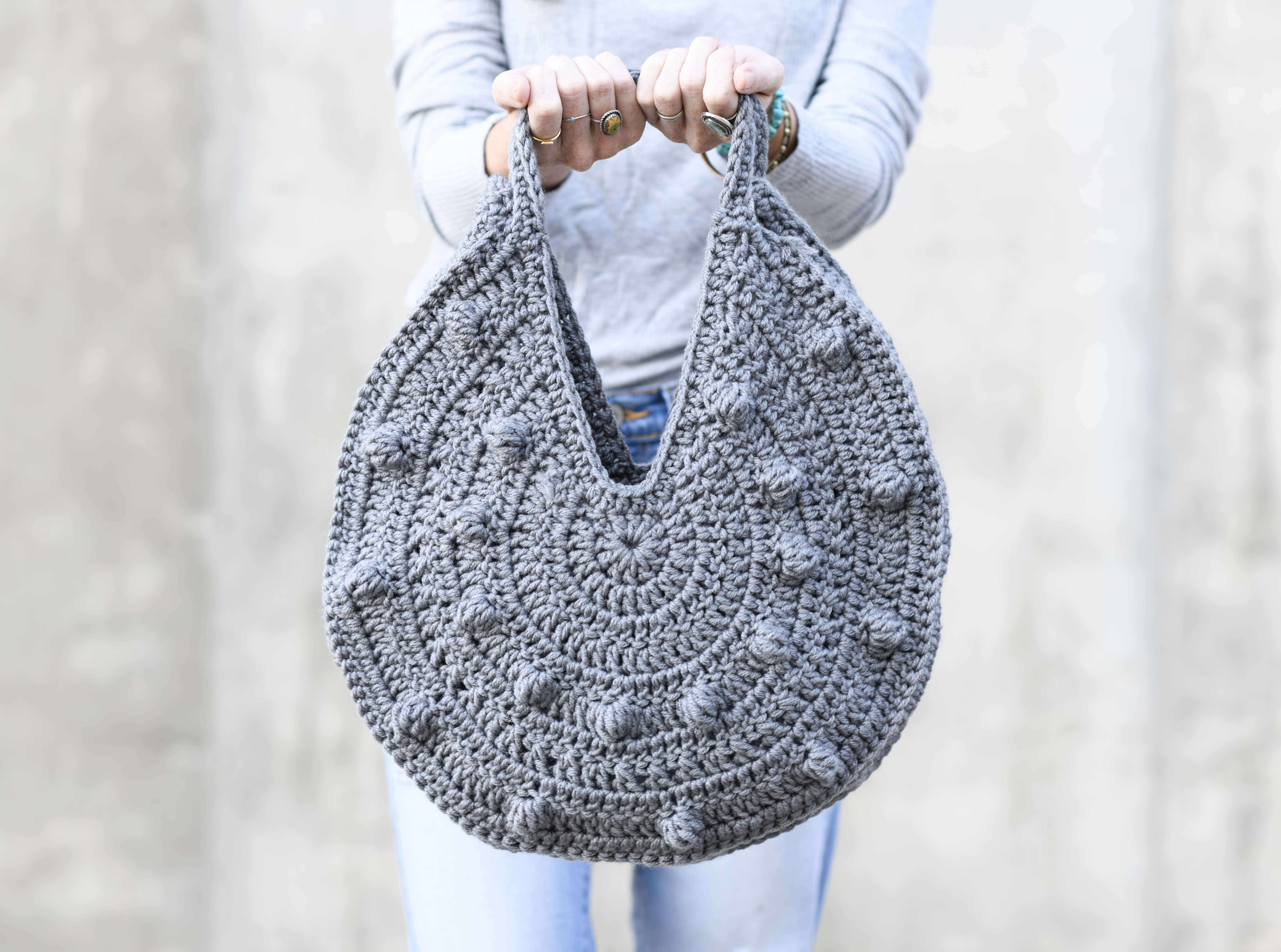 Buy Crochet Pattern, Round Bag, Round Bag Pattern, Crochet Tutorial,  Handmade Crochet Bag, Shoulder Bag, Crossbody Bag, Yellow Bag, Summer Bag  Online in India - Etsy