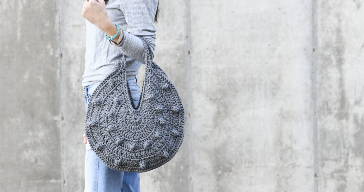 woven circle tote