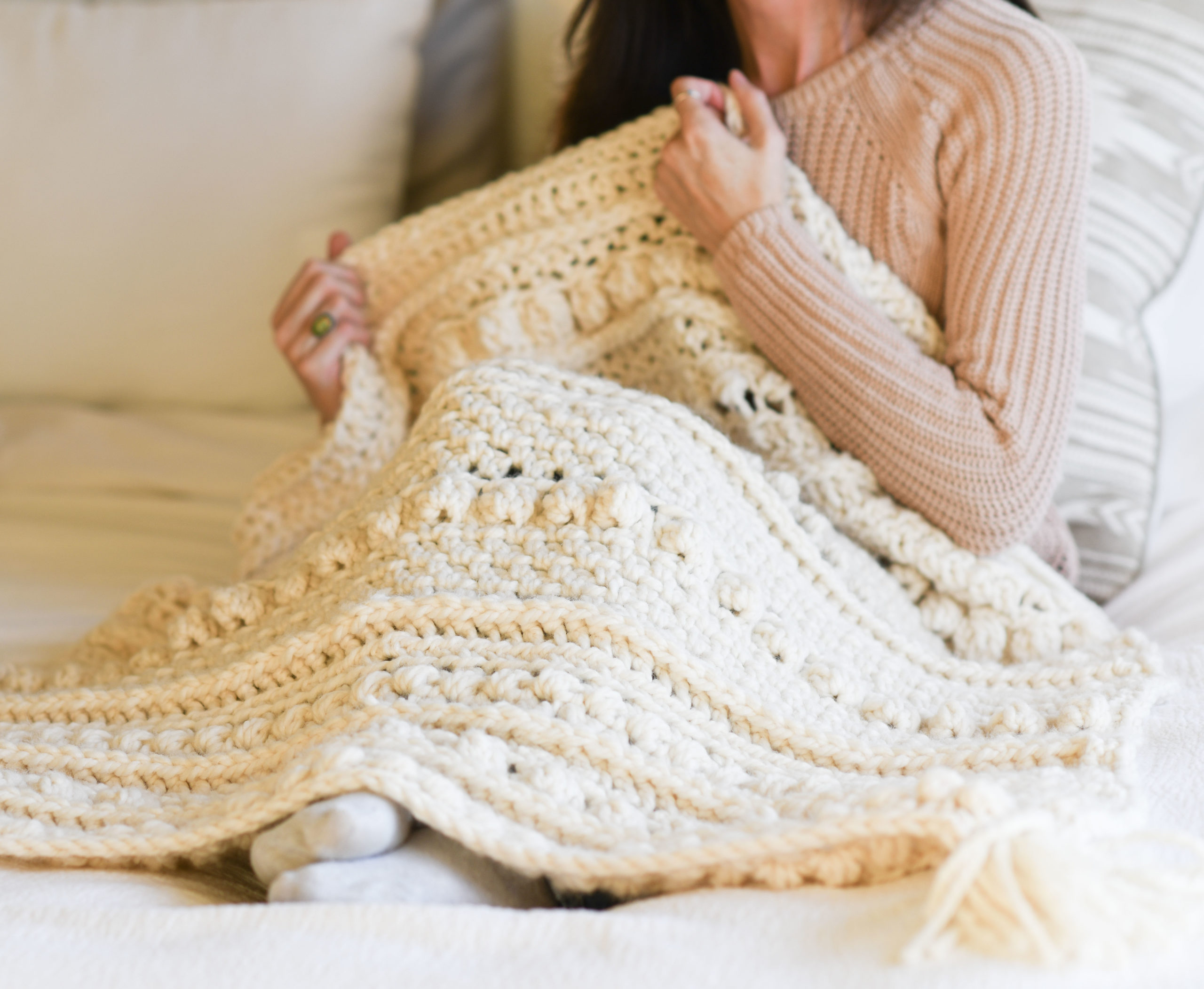 Chunky Sampler Blanket Crochet Pattern - Wintertide Throw – Mama In A Stitch