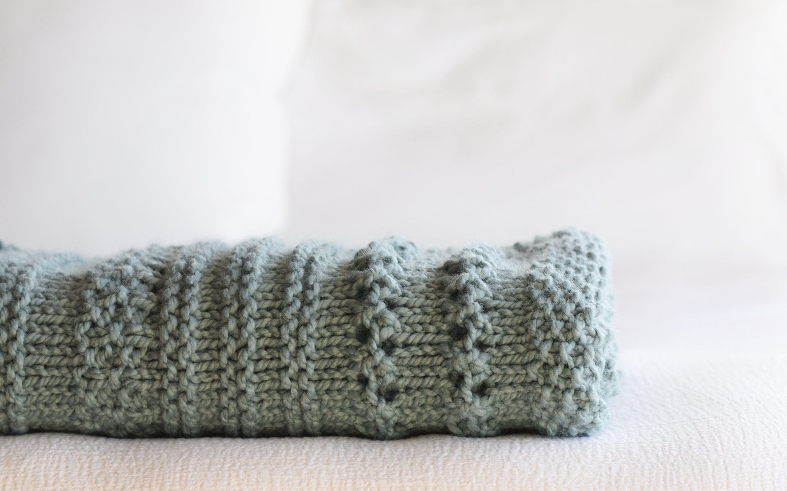 Winter Cuddler Throw Blanket Knitting Pattern – Mama In A Stitch
