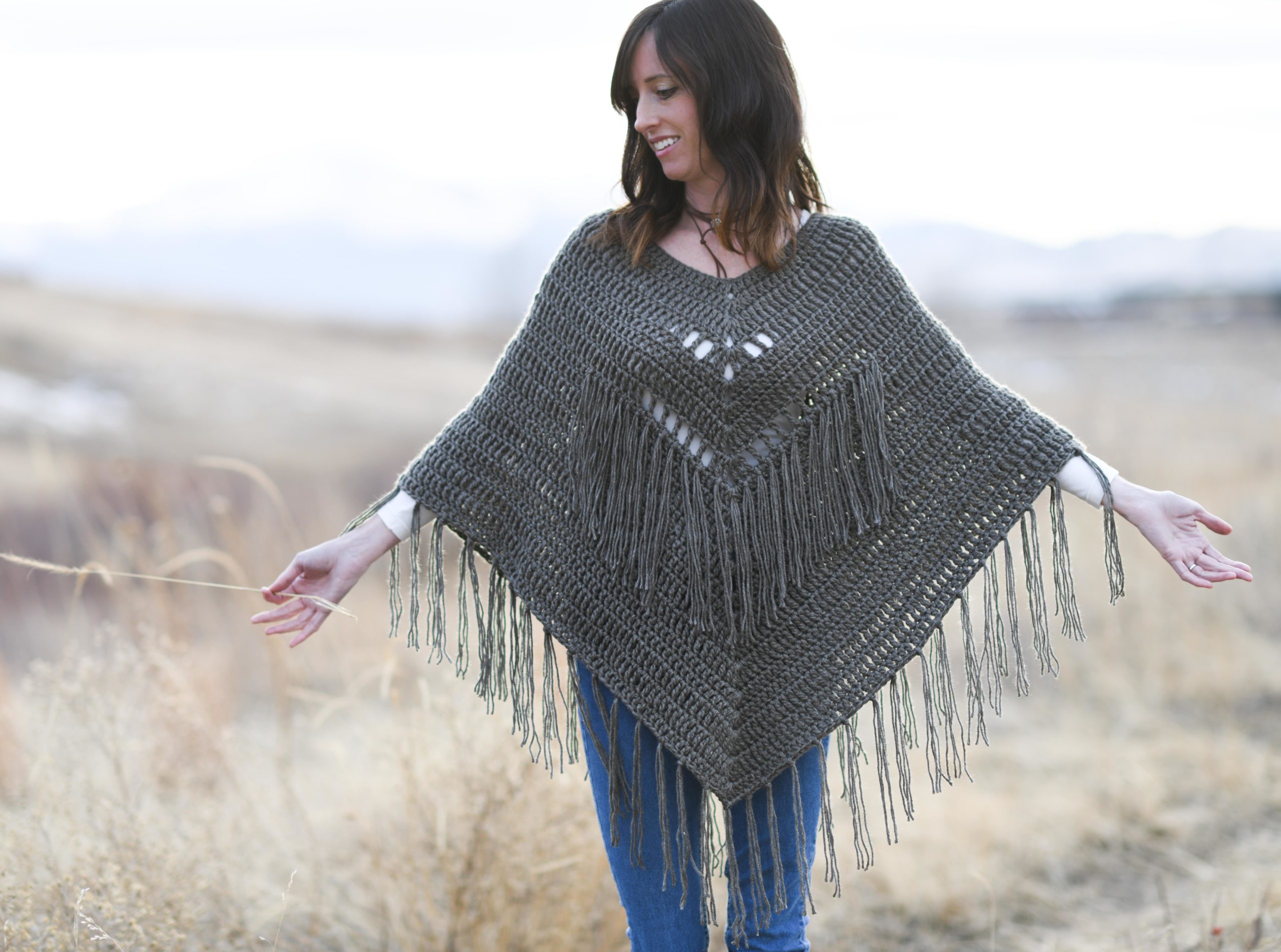 How To Crochet A - Trails End Seamless Poncho – Mama In A Stitch