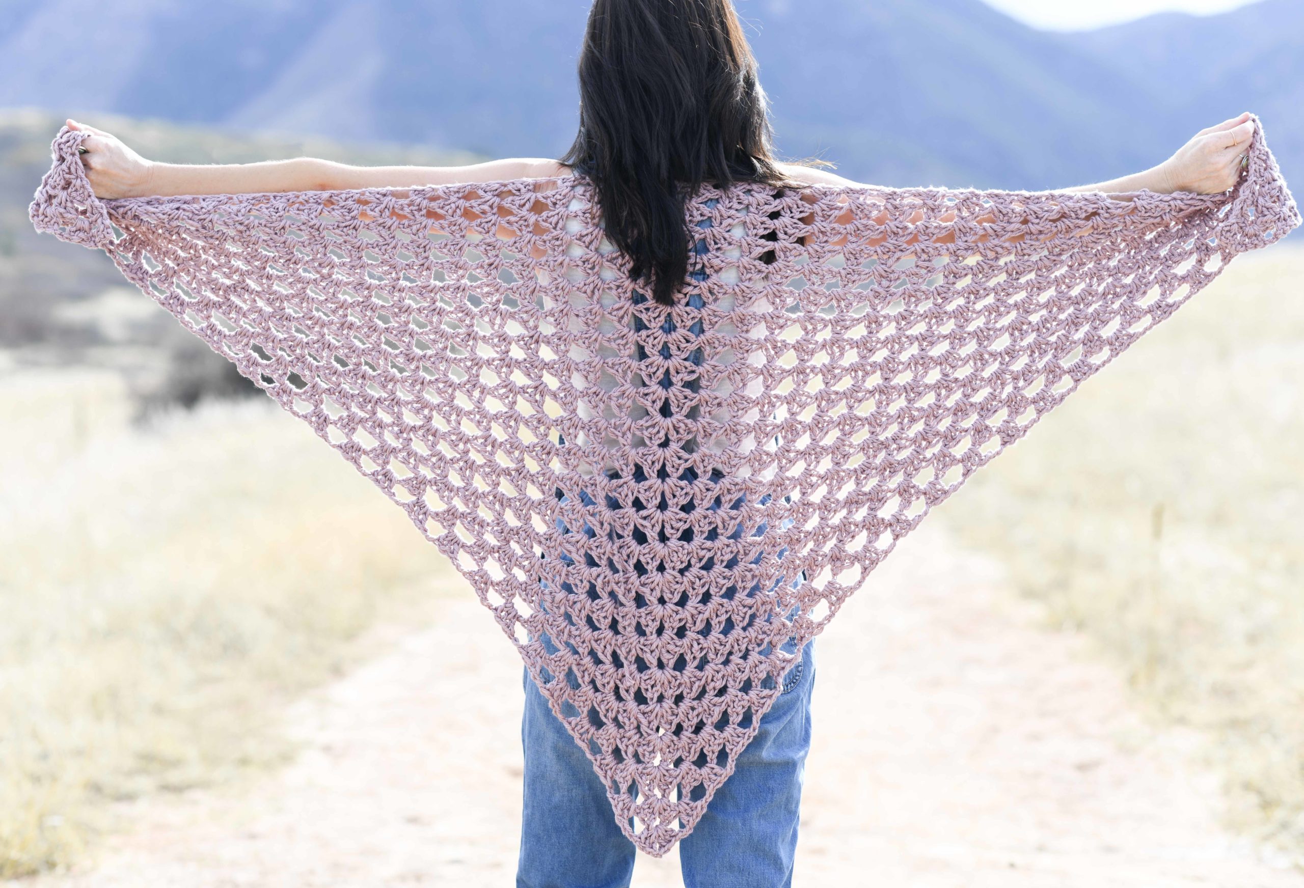 prayer shawl triangle crochet patterns