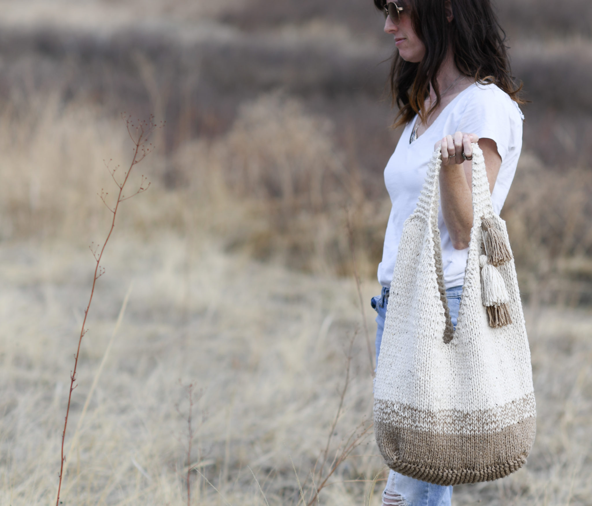 Mohave Slouchy Tote Bag Knitting Pattern – Mama In A Stitch