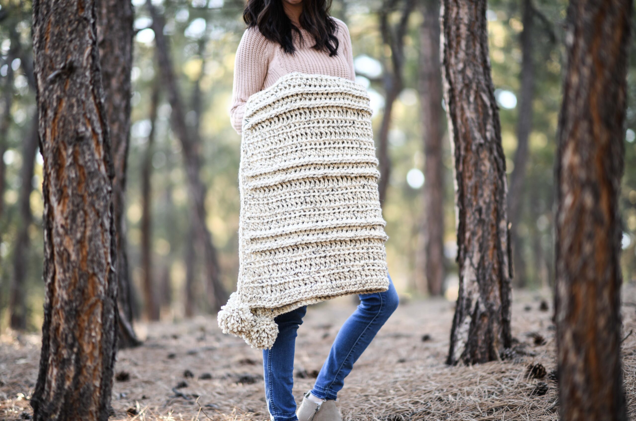 Modern Crochet Blanket Pattern, Quick and Easy Crochet Pattern