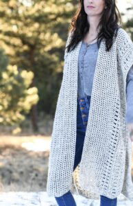 Winterfest Ruana Crochet Pattern – Mama In A Stitch