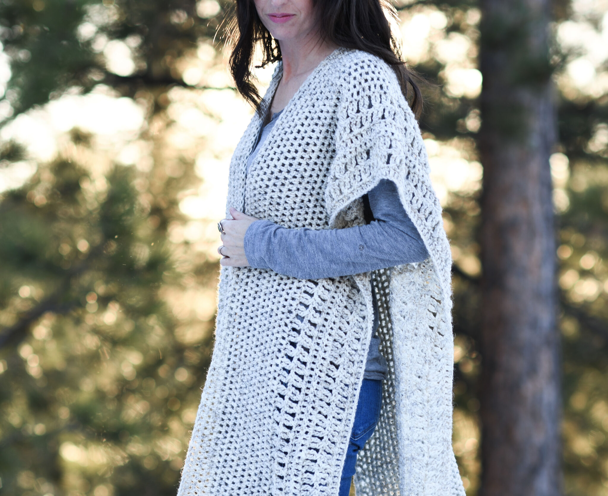 Winterfest Ruana Crochet Pattern – Mama In A Stitch