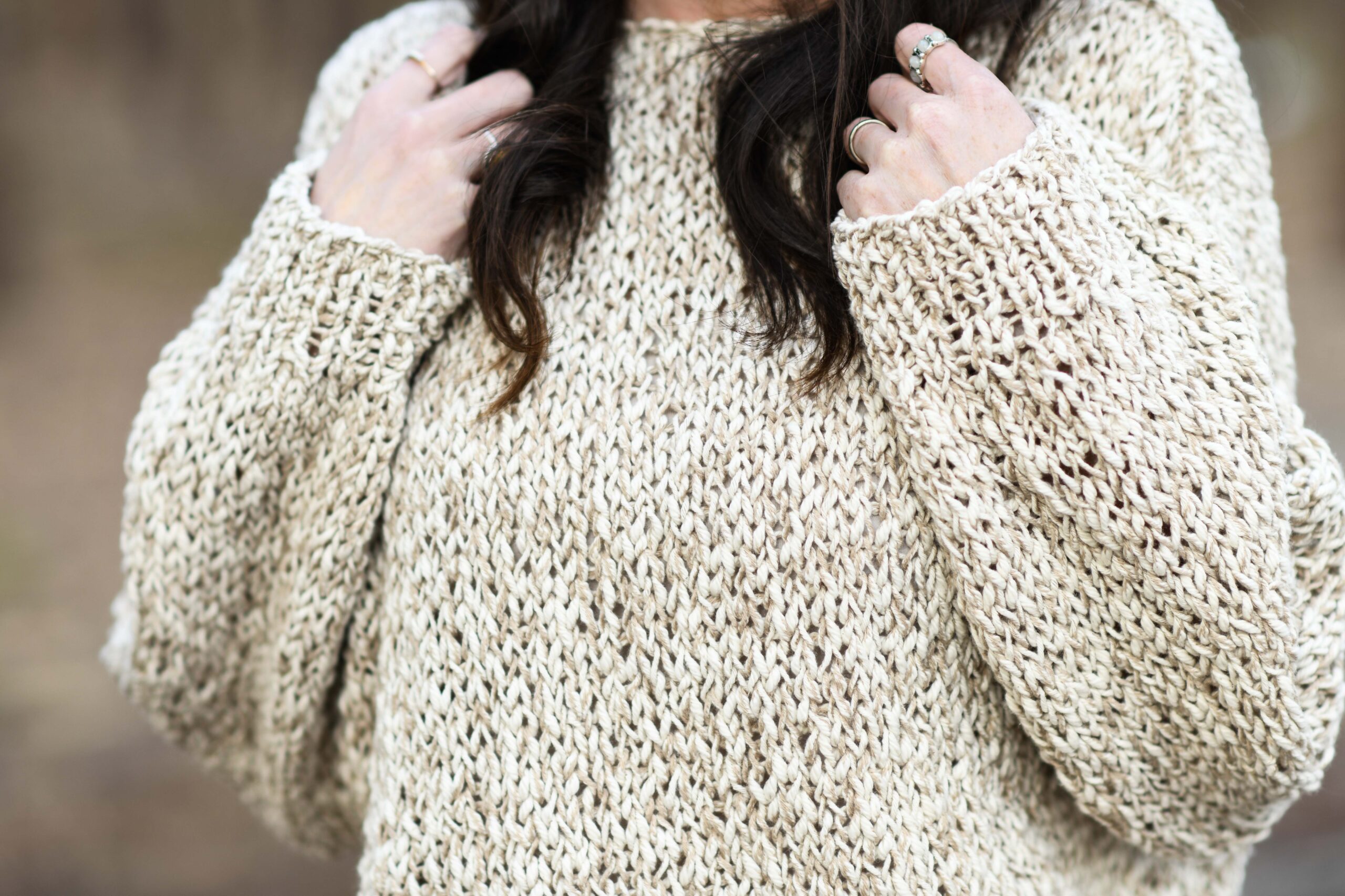 Chunky Rib Sweater - Buy PDF knitting pattern online