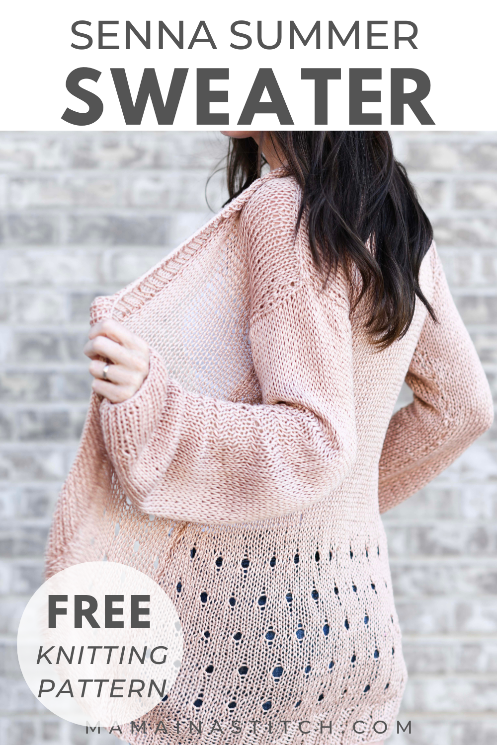 Summer Sweater Knitting Pattern – Mama In A Stitch