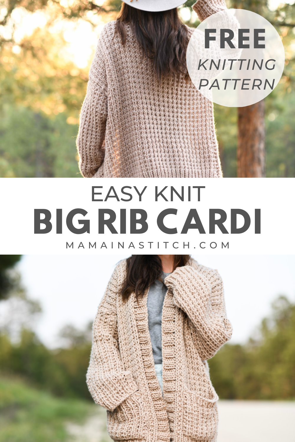 My Big Comfy Ribbed Cardigan – Mama In A Stitch
