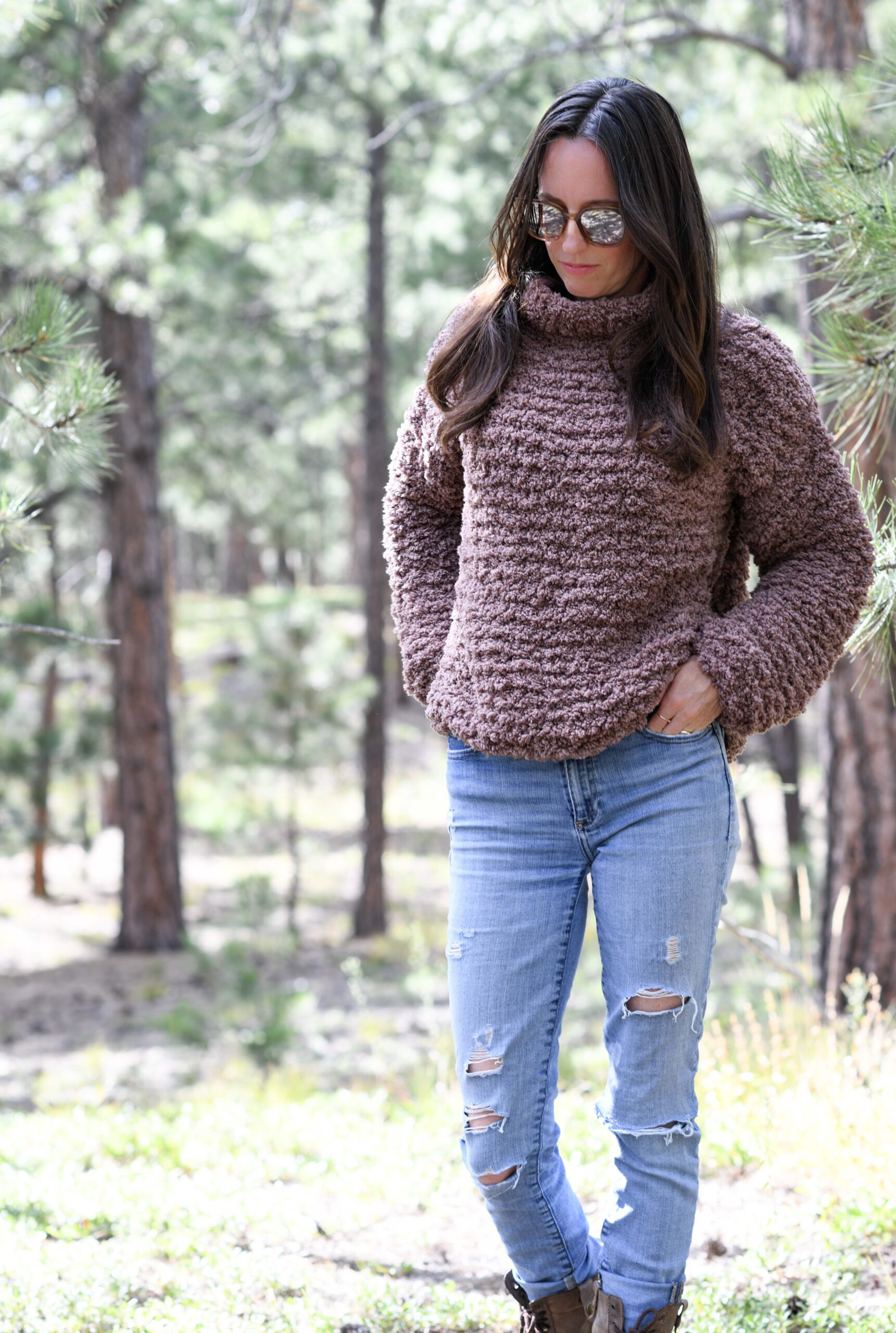 Cozy Sherpa Pullover Knitting Pattern 