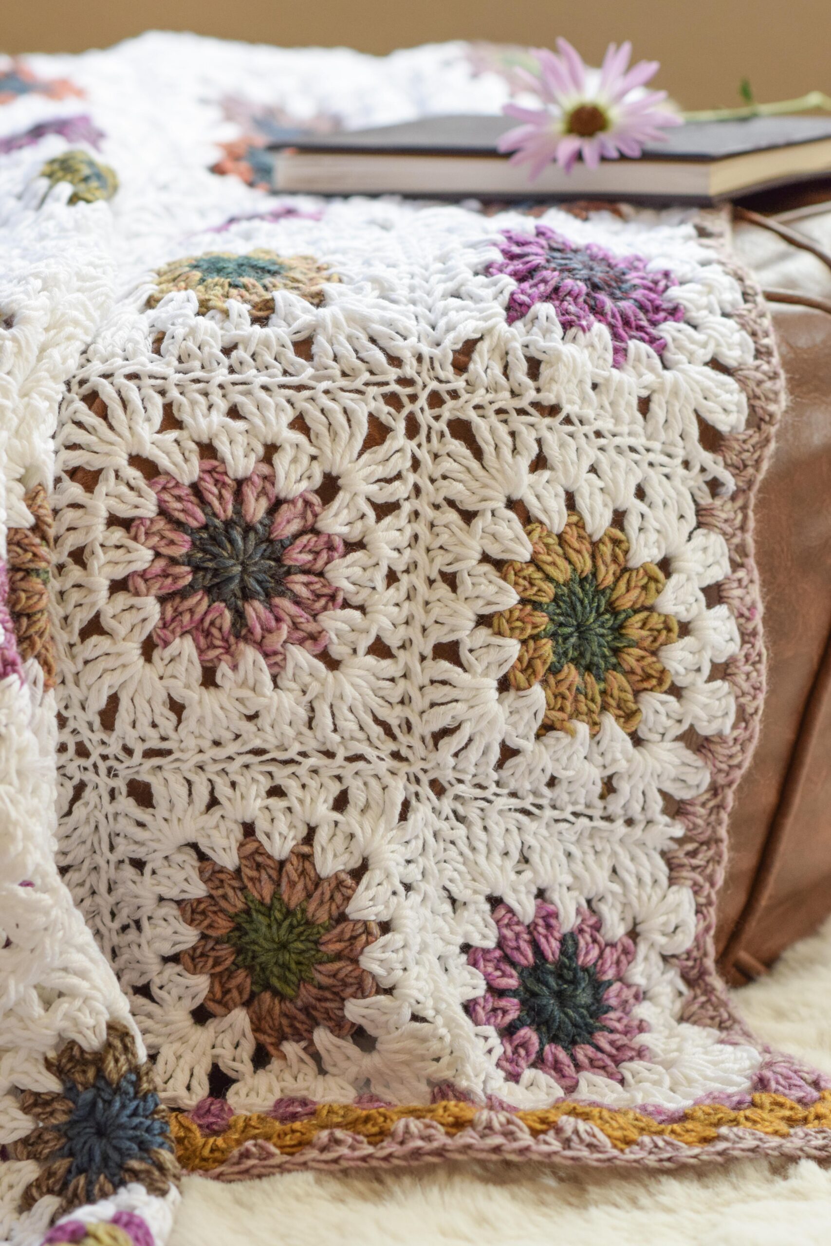 Bloom Anyway Granny Square Blanket - Crochet 365 Knit Too