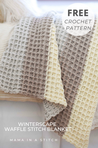 Waffle Stitch Crochet Blanket Pattern – Mama In A Stitch