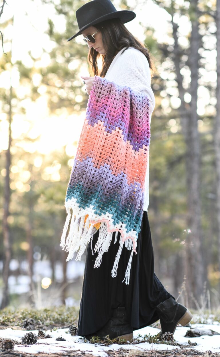 Telluride Easy Knit Kimono Pattern – Mama In A Stitch