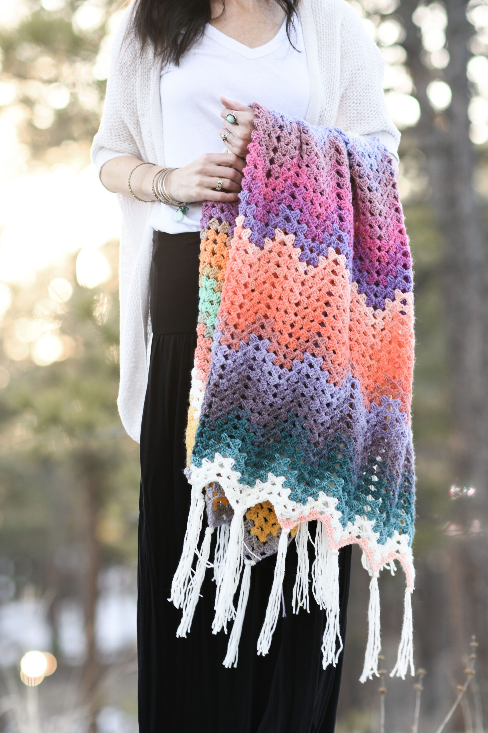 Rolling Hills Ripple Crochet Throw Blanket – Mama In A Stitch