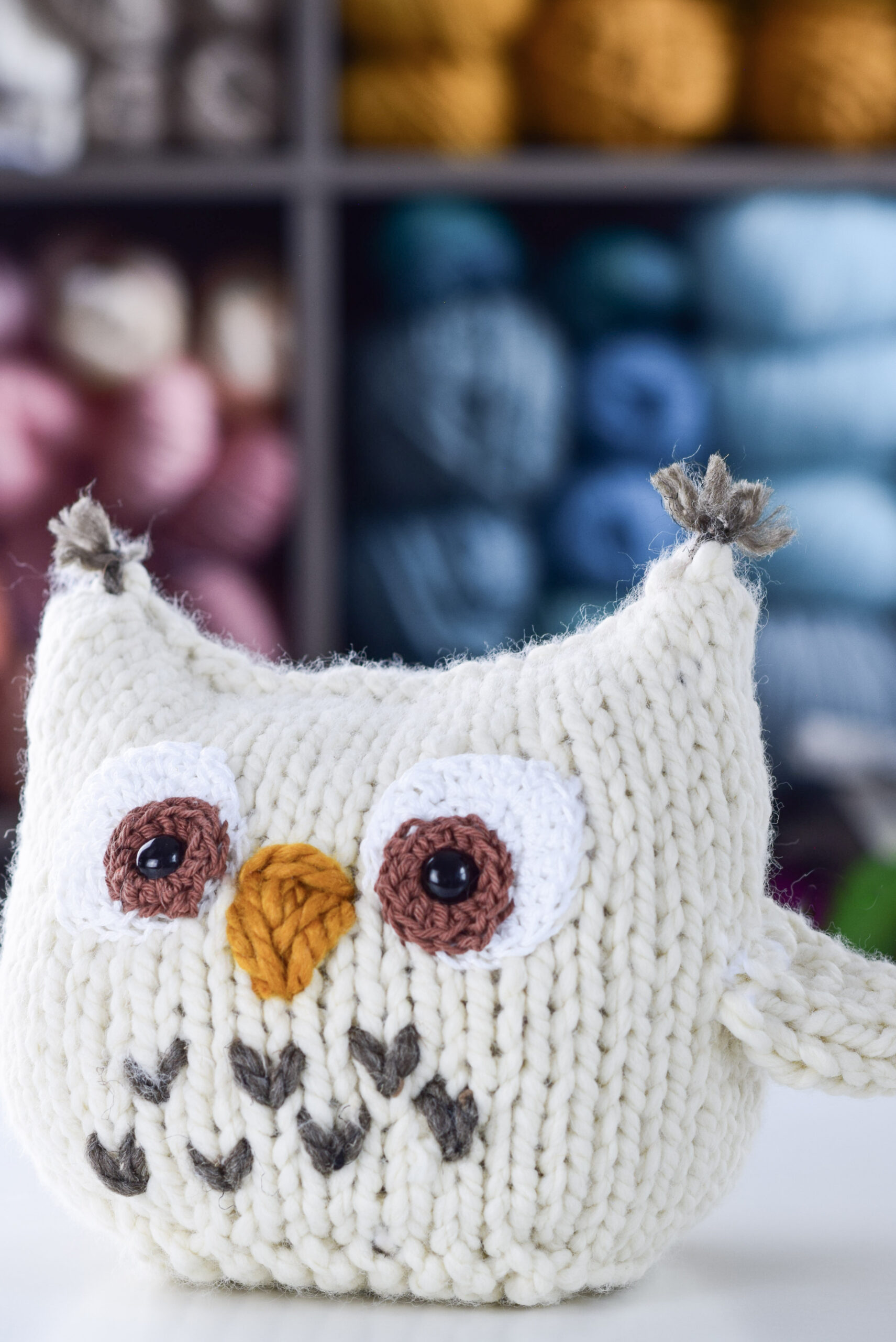 Easy Owl Knitting Pattern