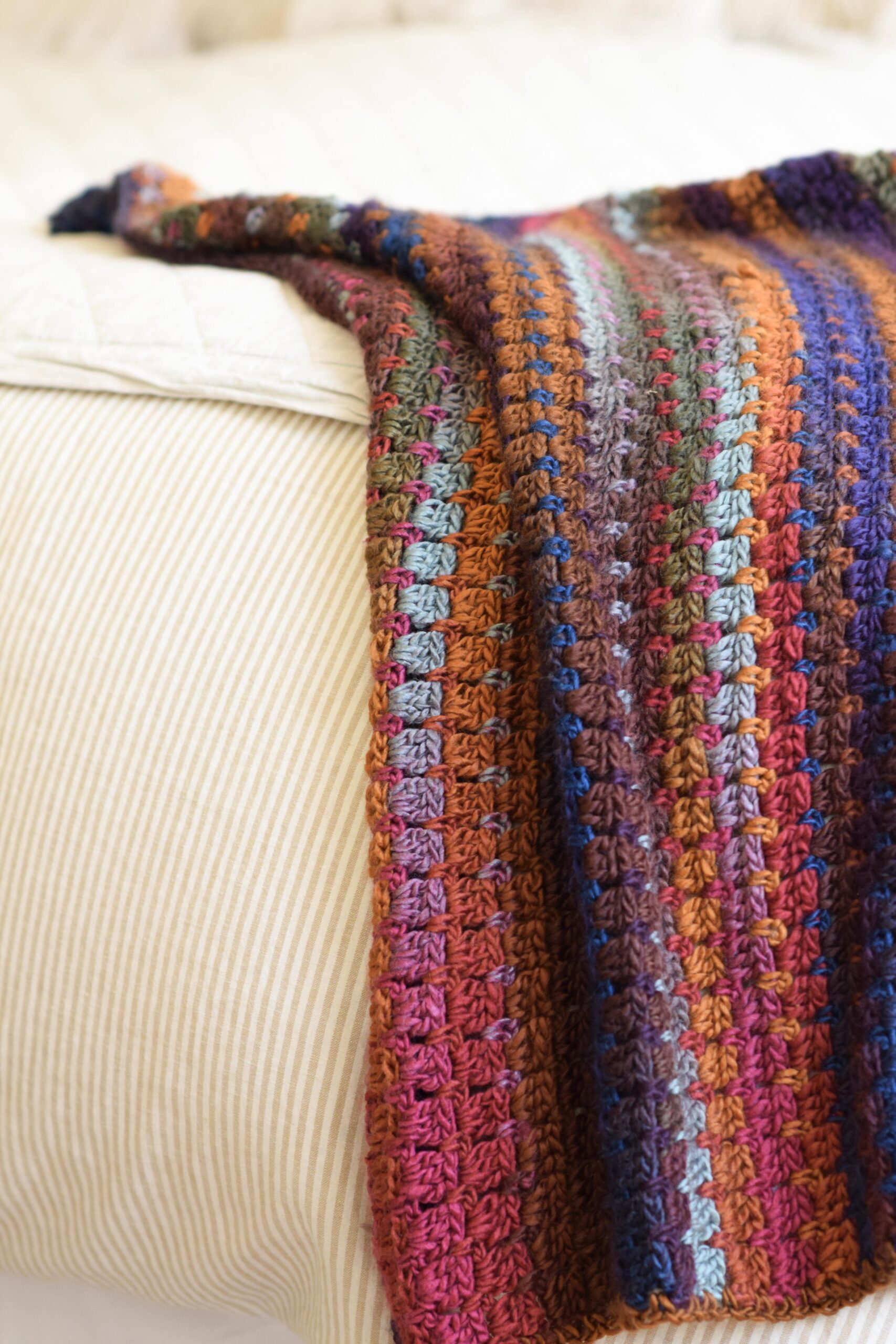 Rustic Blanket Crochet Pattern